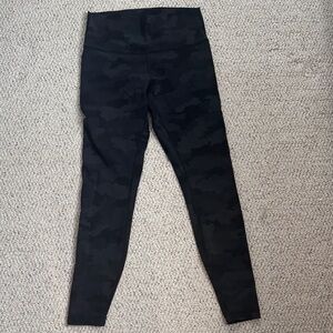 Lululemon Black Camouflage Leggings
